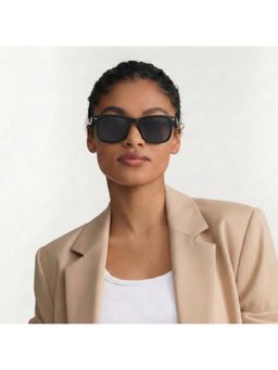 VOX - Unisex Square Demi Rim Polarised and Uv Protected Lens Sunglasses-Vx008 (50)