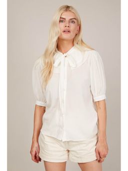 Trendyol - Pussy Bow 3/4 Length Puff Sleeve Blouse (UK 14)