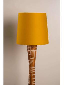 Freedom Tree - Solid Mustard Medium Taper Lamp