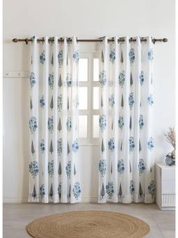 The Home Story - Vintage Blossom Floral Printed Curtains