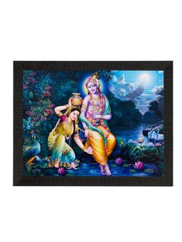 eCraftIndia - Radha Krishna Matt Textured Uv Art Painting