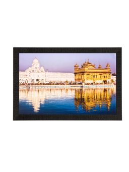 eCraftIndia - Beautiful Golden Temple Matt Textured Uv Art Painting