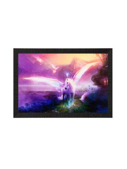 eCraftIndia - Glowing Unicorn Texture Uv Art Painting