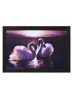 eCraftIndia - Swans Design Texture Uv Art Painting