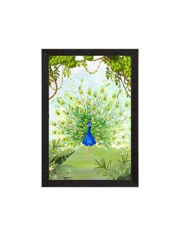 eCraftIndia - Dancing Peacock Texture Uv Art Painting