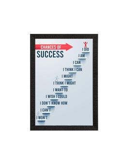 eCraftIndia - Chances Of Success Motivational Quote Texture Uv Art Painting