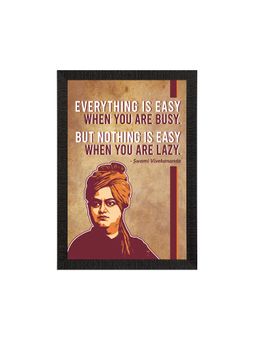 eCraftIndia - Swami Vivekananda Motivational Texture Uv Art Painting