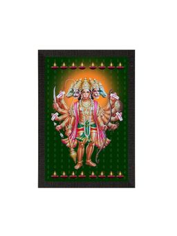 eCraftIndia - Panch Mukhi Lord Hanuman Matt Uv Art Painting