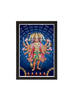 eCraftIndia - Panch Mukhi Lord Hanuman Uv Art Painting