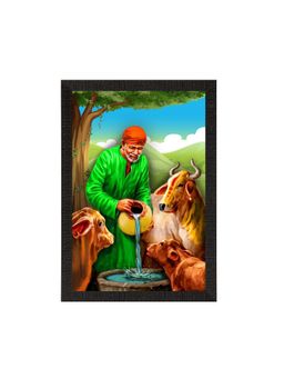 eCraftIndia - Sai Baba Satin Matt Painting