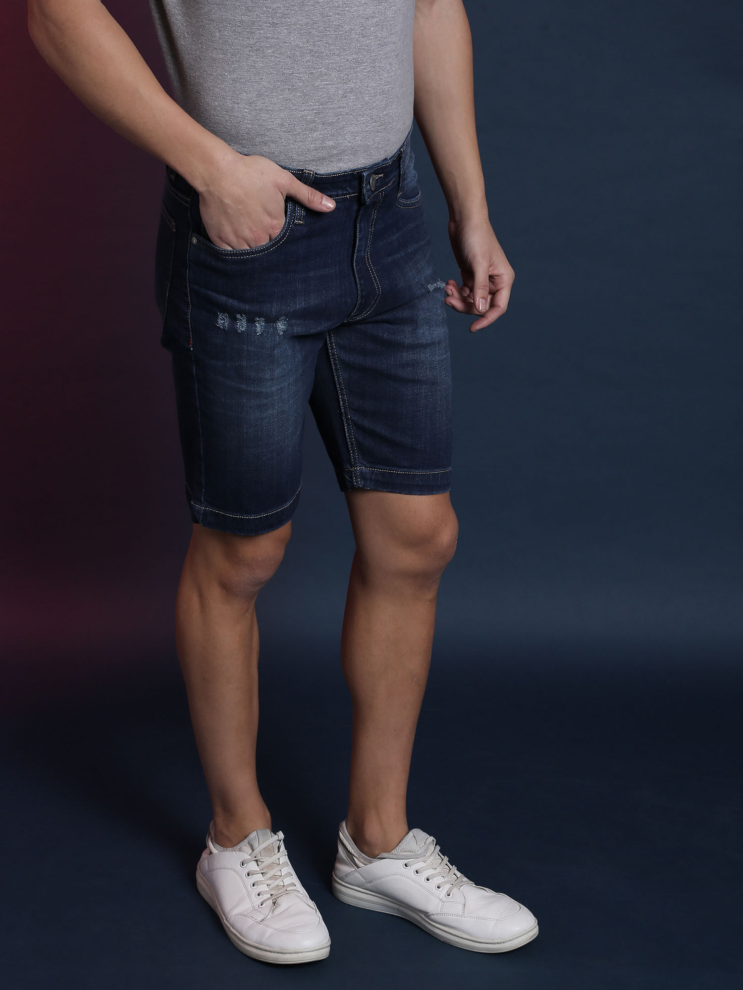 Buy Campus Sutra Men Torn Stylish Denim 