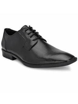 CARLO ROMANO - Burnish Leather Black Lace Up Formal Derbies