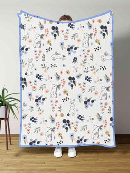 Moms Home - White Organic Cotton 6 Layer Muslin Kids Blanket (5-15 Years)