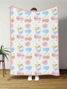 Moms Home - White Organic Cotton 6 Layer Muslin Kids Blanket (5-15 Years)