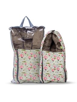 BAYBEE - Green 3 In 1 Velvet Cotton Baby Bed Cum Printed Baby Sleeping Bag (0-6 Months)