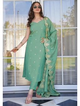 Gahan - Sea Green Tesla Embroidered Kurta with Pant & Dupatta