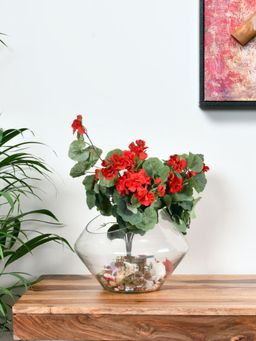 At Home by Nilkamal - Rhombus Decorative Bowl -Transparent