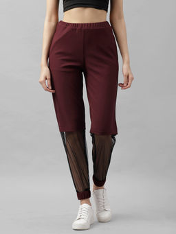 AAREIN - Burgundy Solid Joggers