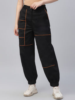 AAREIN - Black Solid Trouser
