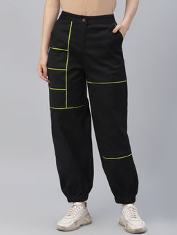 AAREIN - Black Solid Trouser