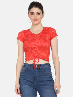 Aesthetic Bodies - Women'S Drawstring Top Red