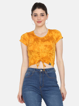 Aesthetic Bodies - Women'S Drawstring Top Yellow