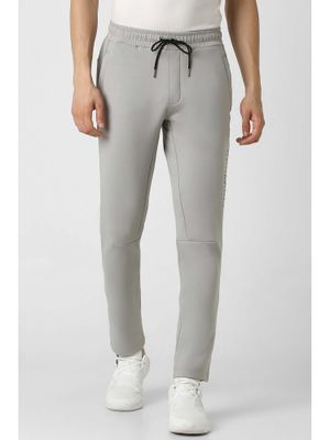 Buy Van Heusen Men Grey Solid Slim Fit Casual Track Pant (28) Online