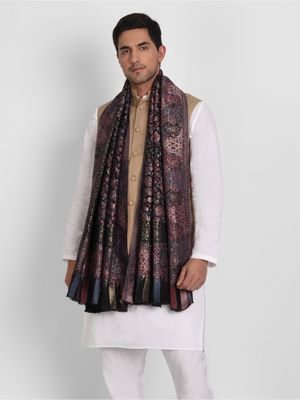 Kashmiri Shawl For Pashmina Shawl Myntra Mulberry-Purple Kashmiri