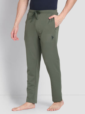 U.S. POLO ASSN. Green Cotton Male Trouser