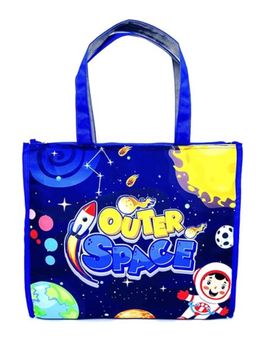 Echo Boomers - Space Printed Jumbo Size Drawing Activity Tote Bag