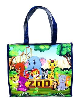 Echo Boomers - Zoo Printed Jumbo Size Drawing Activity Tote Bag