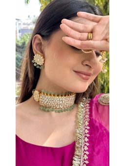 Ehsaas Jewellery - Raag Jadau Necklace with Earrrings