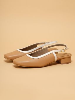 ERIDANI - Women Darien Beige Bock Heels