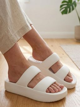 ELLE - Women White Sandals