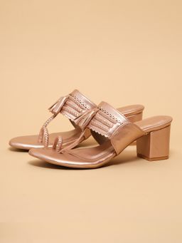 ERIDANI - Women Eshikaa Rose Gold Block Heels