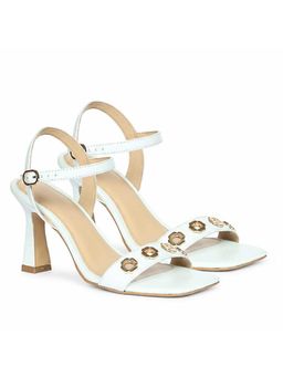 Saint G - Women White Leather Stilettos Heels