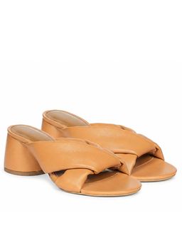 Saint G - Women Brown Glove Leather Block Heels