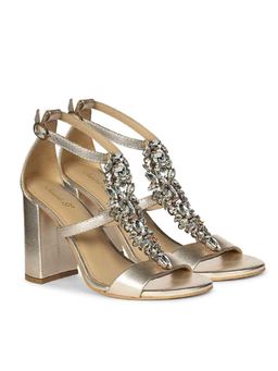 Saint G - Women Gold Block Heels