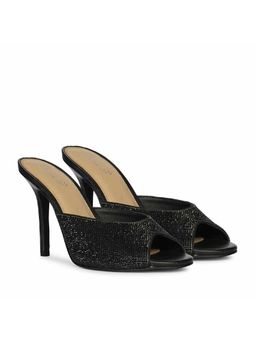 Saint G - Women Black Crystal Stiletto Heels