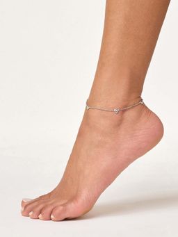 White Lies - Lover girl Adjustable Anklet Silver