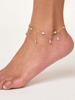 White Lies - Dripping in Gold Adjustable Anklet