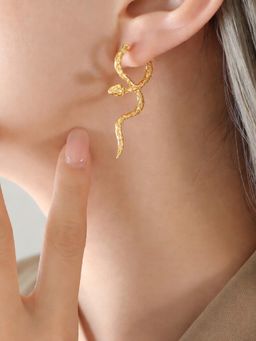 White Lies - Serpent Hoops Earrings