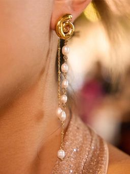 White Lies - Rose fall Earrings