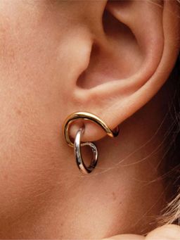 White Lies - Duo Loop Cuff Earrings