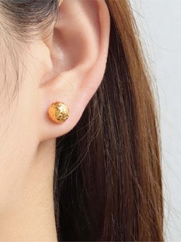 White Lies - Hammered Dome Studs Earrings