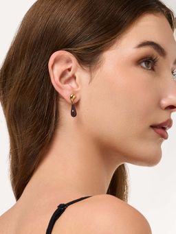 White Lies - Gold Lava Drop Earrings