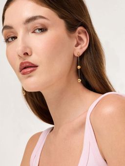 White Lies - Minimal Orbit Drop Earrings