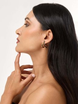 White Lies - Duo Curve Drop Earrings