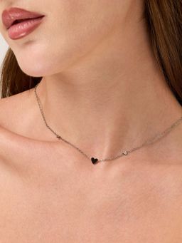 White Lies - Little Love Adjustable Silver Necklace