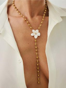White Lies - Bloom Drop Adjustable Necklace